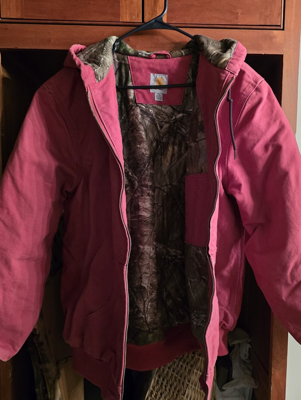 Carhartt Pink Hooded Work Jacket